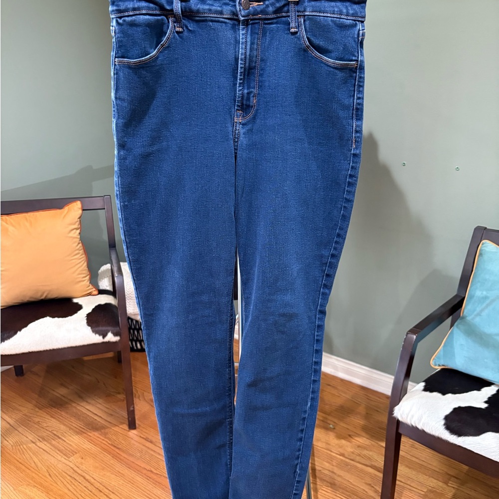 Old Navy Women's Straight Leg Jeans - Dark Blue